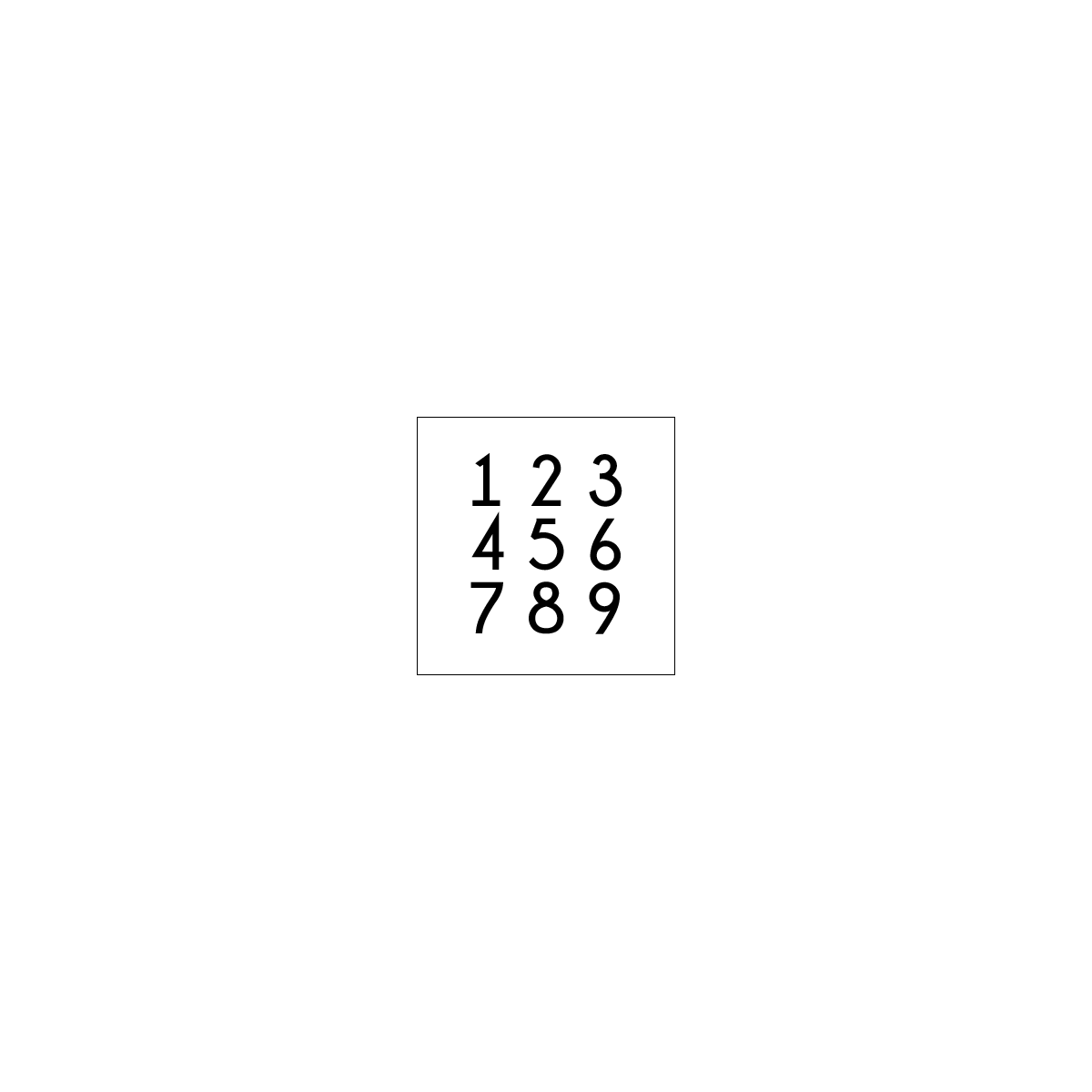 Numérique Numéro De Maison Boîte Aux Lettres En Métal Post Nombre